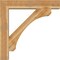 Ekena Millwork Legacy Block Rough Sawn Bracket w/ Offset Brace, Western Red Cedar, 8"W x 42"D x 42"H BKT0806X42X42LEC05RWR - alternate 4